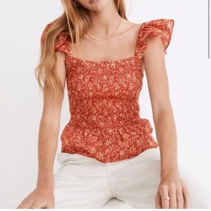 Madewell Lucie Smocked Top